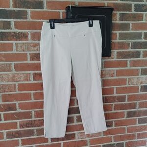 Cato Mid Rise Cropped Khaki  Pants Size 10